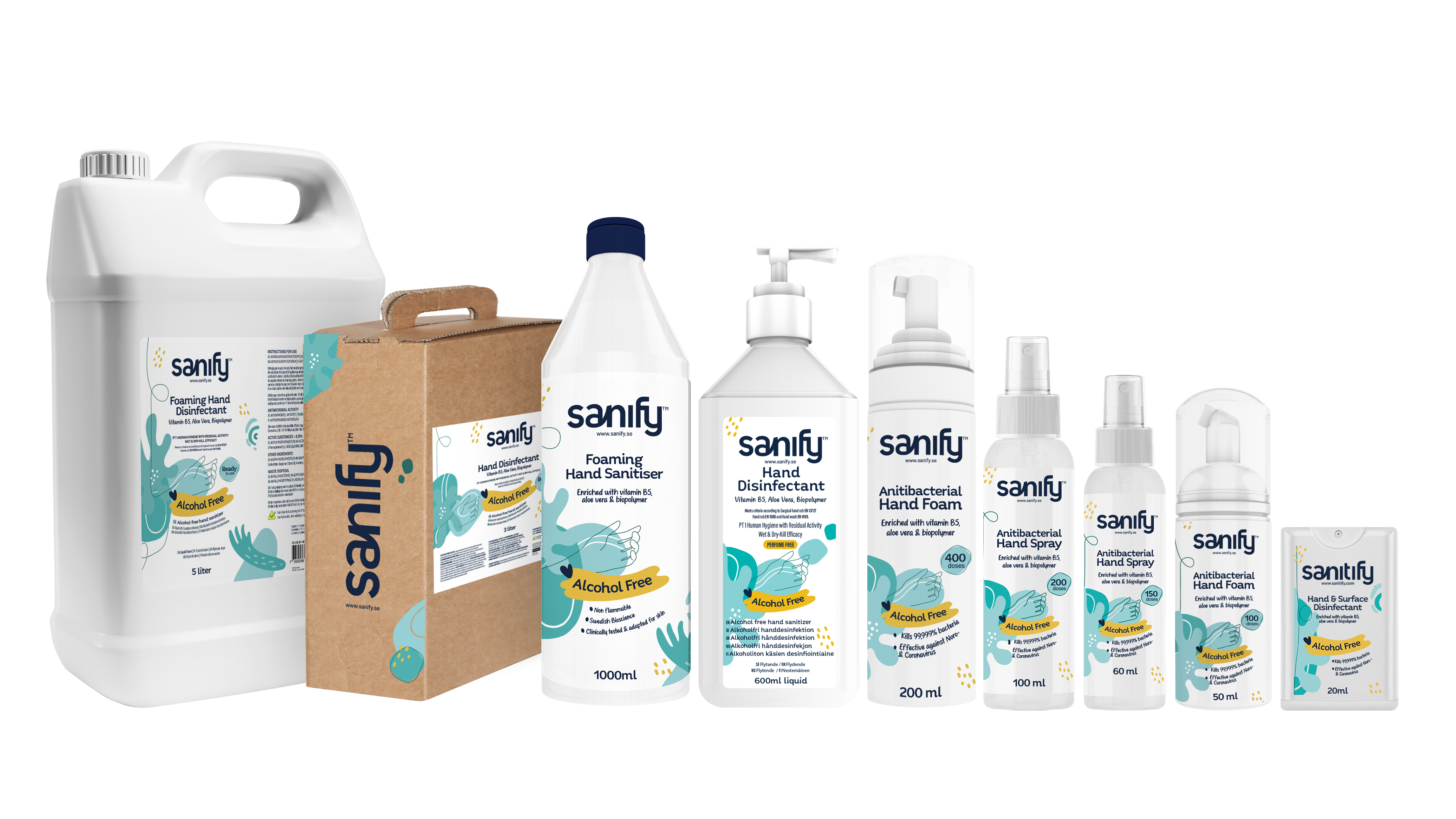 Sanify lämnar förslag om substitution av etanol för handhygien till ECHA